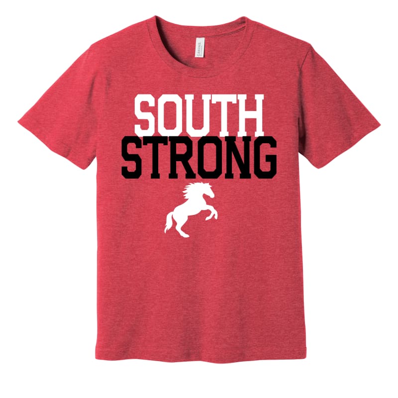 Groveport South Strong Spirit Tee - Youth Small / Red