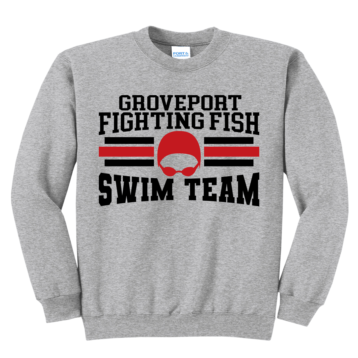 🏊‍♀️ Groveport Fighting Fish Swim Team Sweatshirt