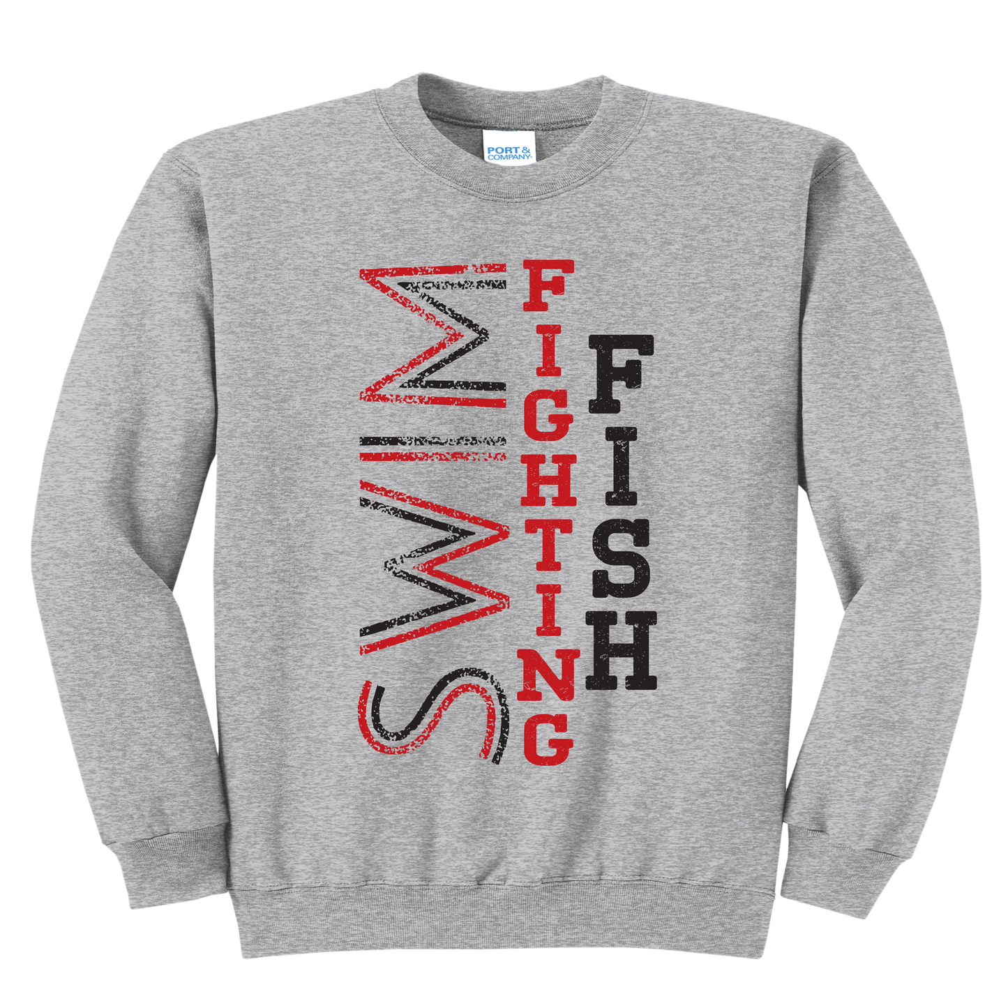 🏊‍♀️ Groveport Fighting Fish Vertical Swim Team Sweatshirt