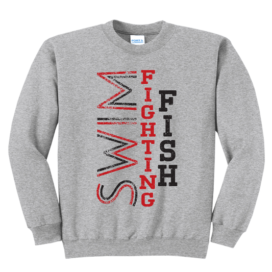 🏊‍♀️ Groveport Fighting Fish Vertical Swim Team Sweatshirt