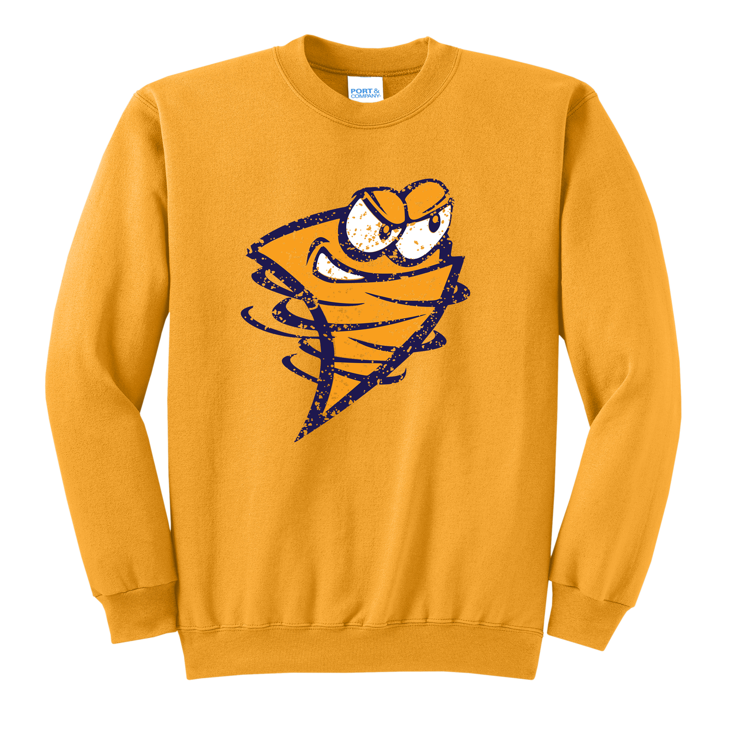 Lancaster Gales Grunge Gusto Sweatshirt – Youth S to Adult 3XL | Grey • Navy • Gold