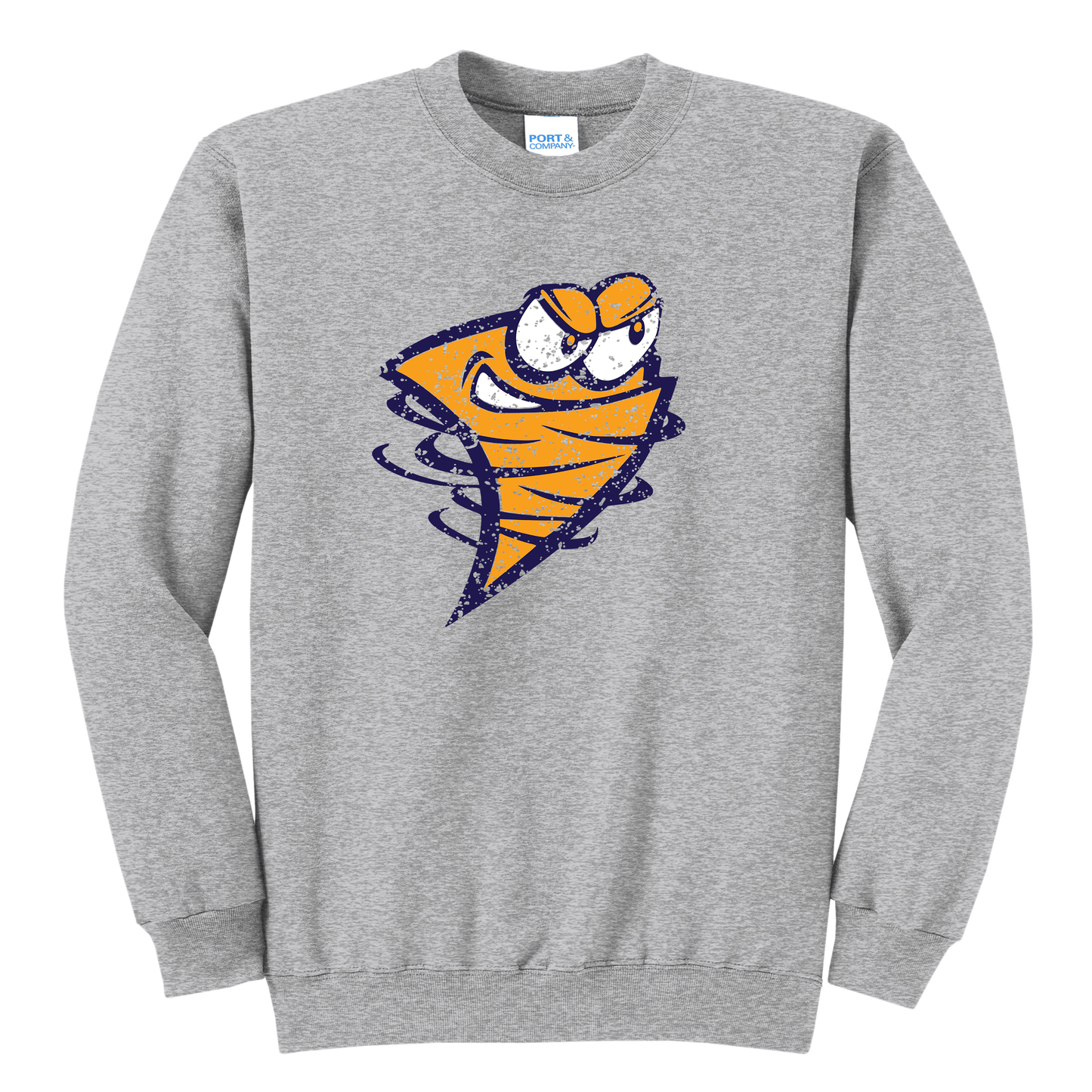 Lancaster Gales Grunge Gusto Sweatshirt – Youth S to Adult 3XL | Grey • Navy • Gold