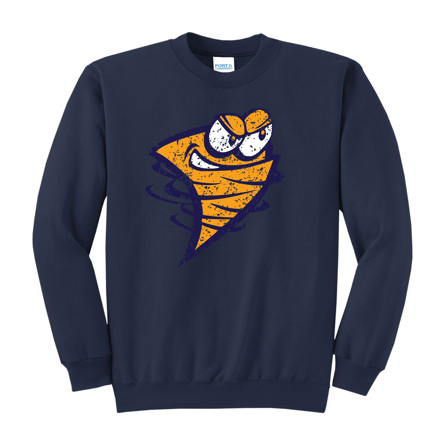 Lancaster Gales Grunge Gusto Sweatshirt – Youth S to Adult 3XL | Grey • Navy • Gold