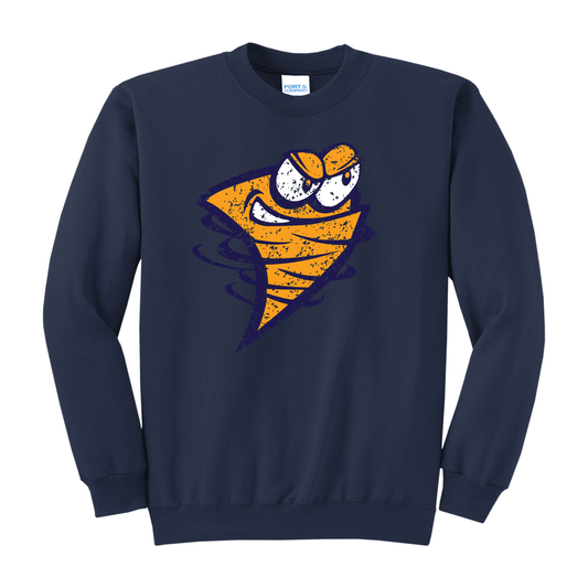 Lancaster Gales Grunge Gusto Sweatshirt – Youth S to Adult 3XL | Grey • Navy • Gold