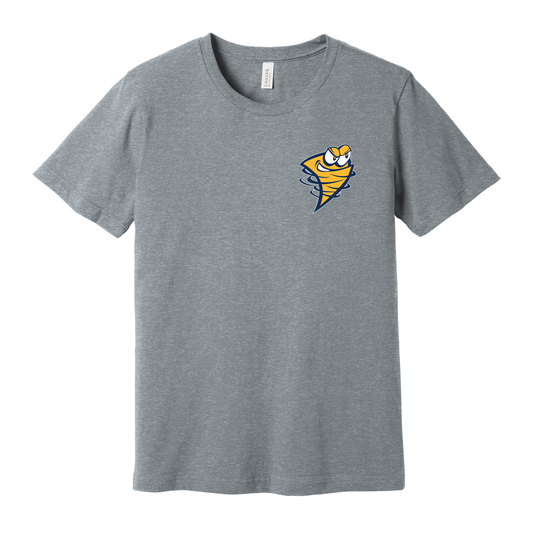 Lancaster Golden Gales T-Shirt – Retro Stacked Back Design | Youth to Adult 3XL | Grey