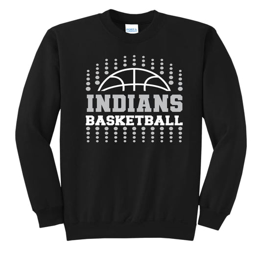 Indians Basketball Dotted Sweatshirt – Canal Winchester