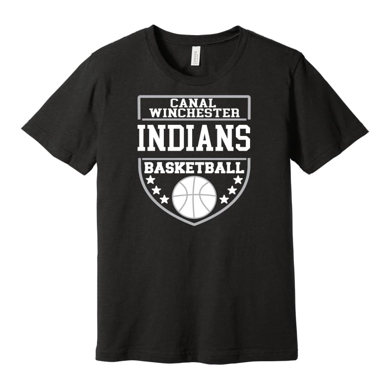 ’Indians Basketball Stars Shield’ Tee - Small / Indians