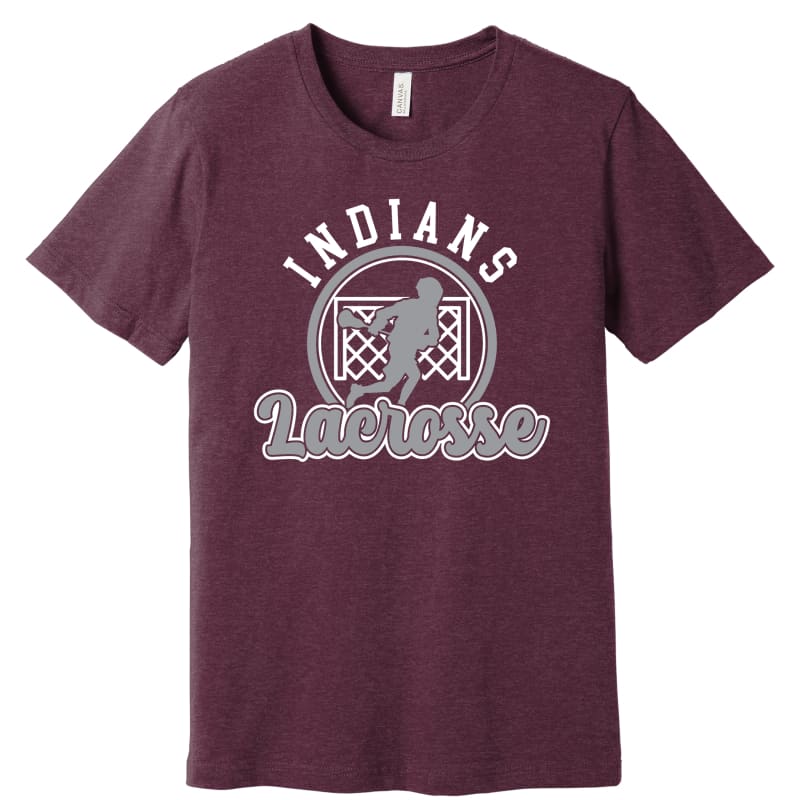 Indians Boys Lacrosse T-Shirt – Unisex Youth & Adult