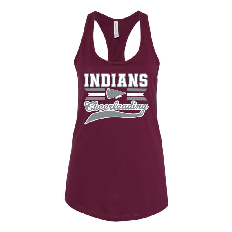 Indians Cheerleading Megaphone Racerback Tank – Sleek