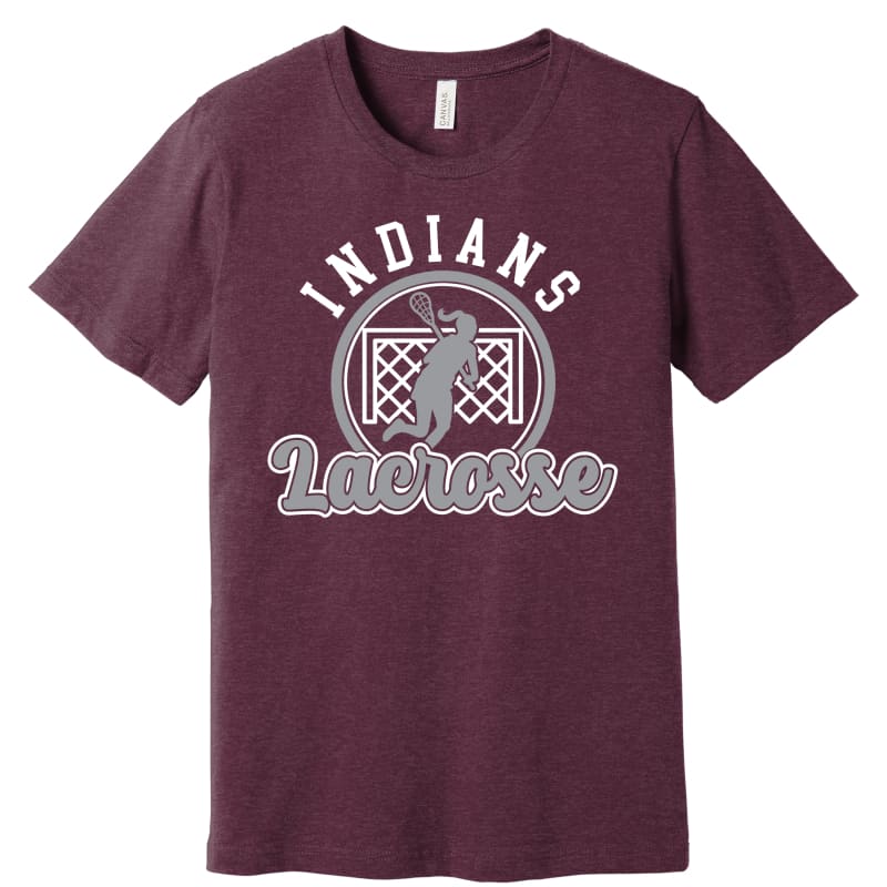 Indians Girls Lacrosse T-Shirt – Unisex Youth & Adult