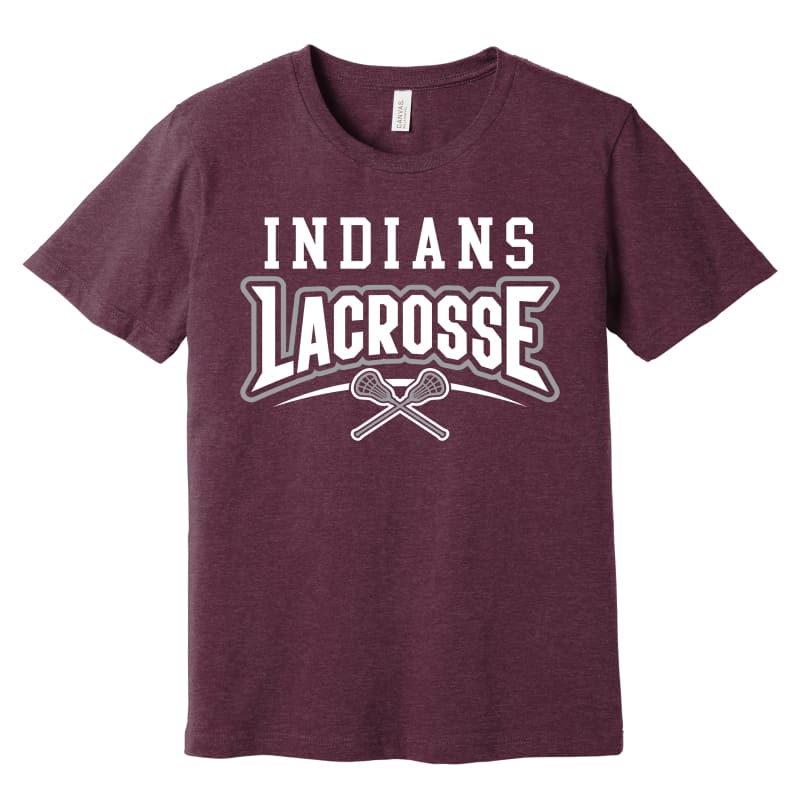 Indians Lacrosse T-Shirt – Short or Long Sleeve | Unisex