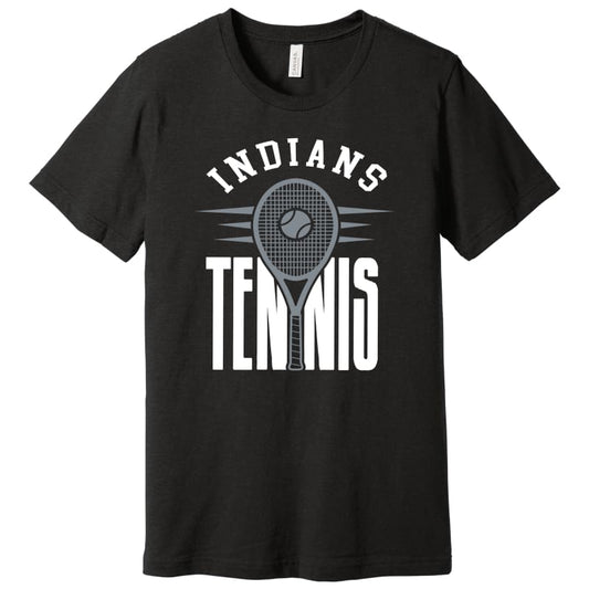 Indians Racket Overlay T‑Shirt – Youth & Adult Sizes