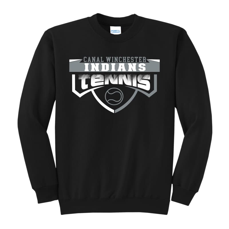 Indians Shield Logo Sweatshirt – Maroon Grey & Black 🎾