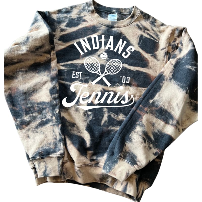 Indians Tennis Scrunch Tie-Dye Sweatshirt – Custom Hoodie