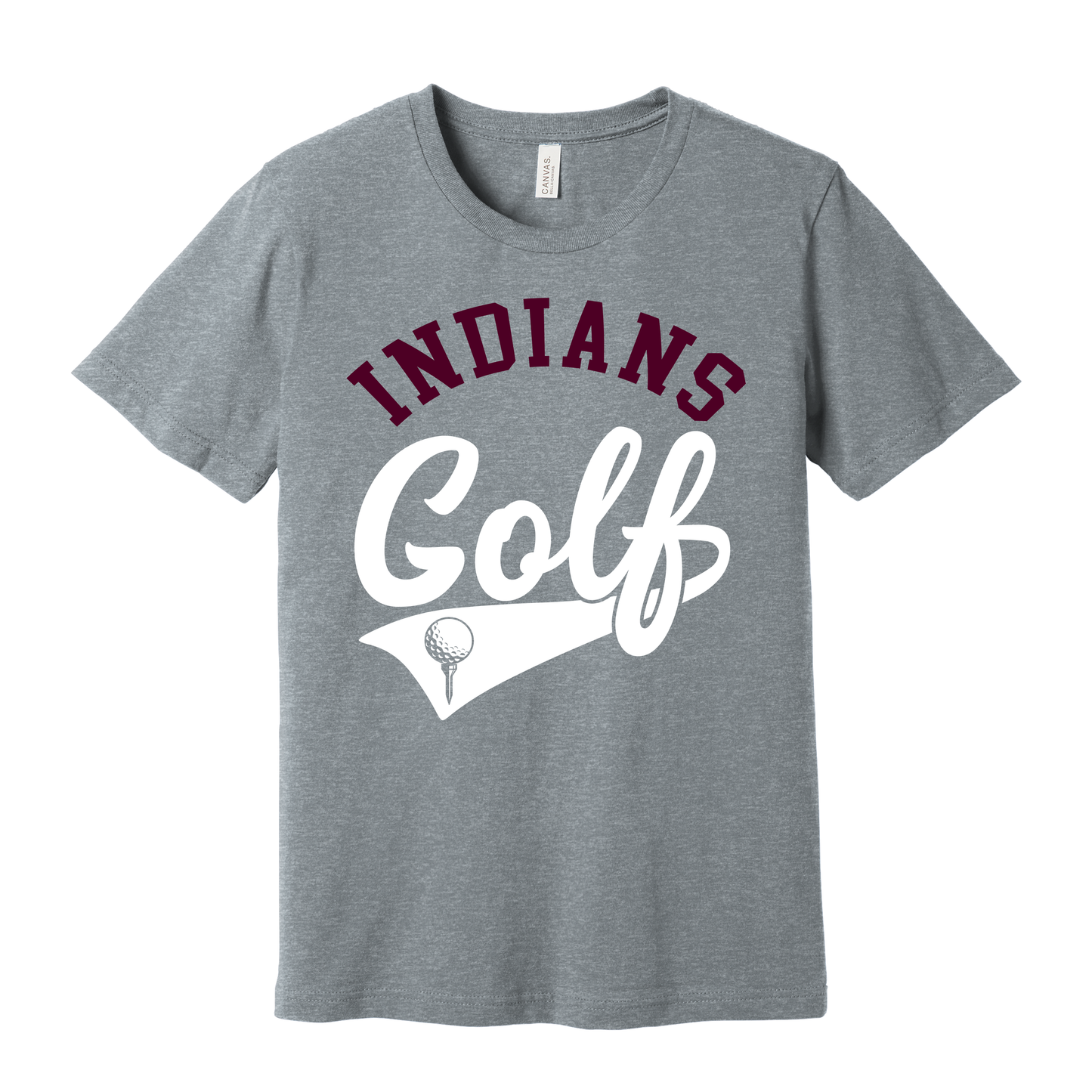 Indians Golf Graphic T-Shirt – Classic Golf Fan Tee | Available in Grey, Black & Maroon
