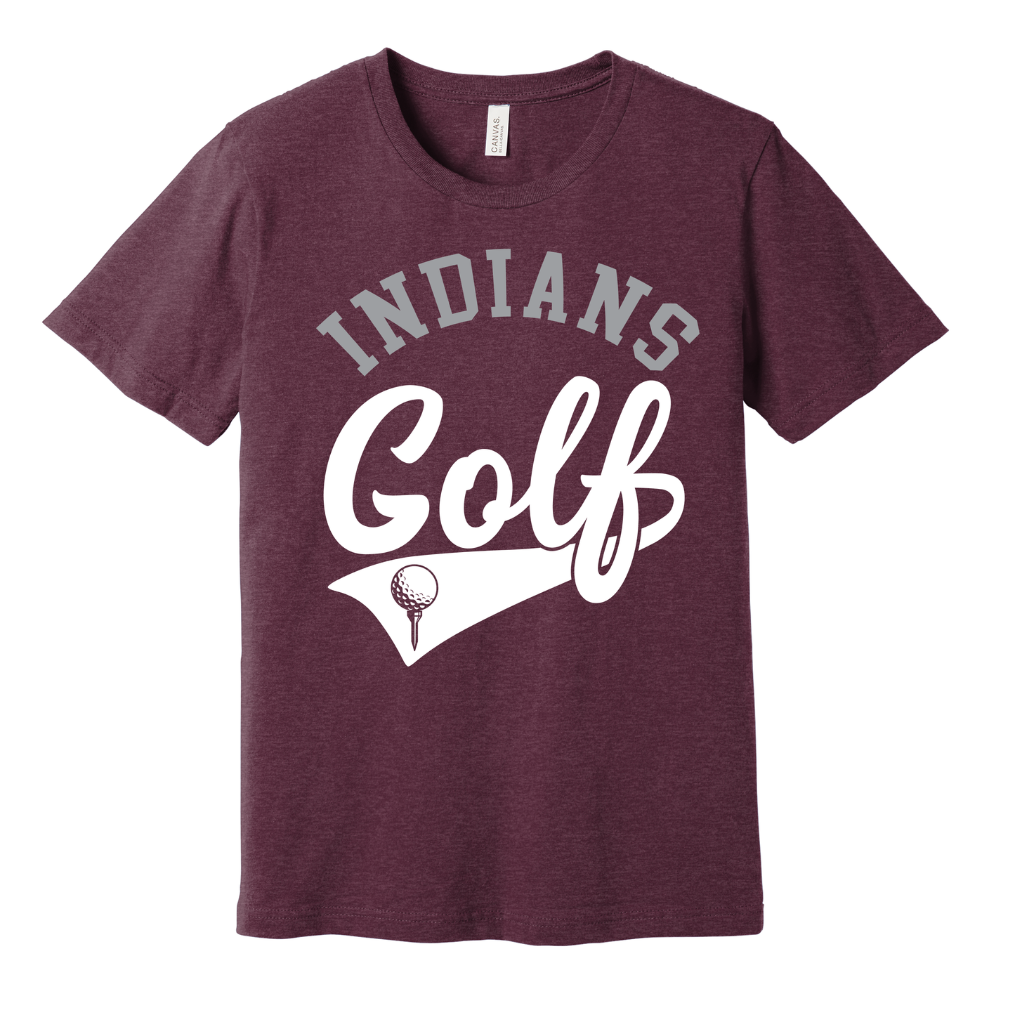 Indians Golf Graphic T-Shirt – Classic Golf Fan Tee | Available in Grey, Black & Maroon