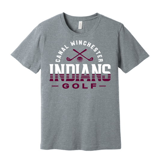 Canal Winchester Indians Golf T-Shirt – Golf Club Graphic Tee | Available in Grey, Black & Maroon