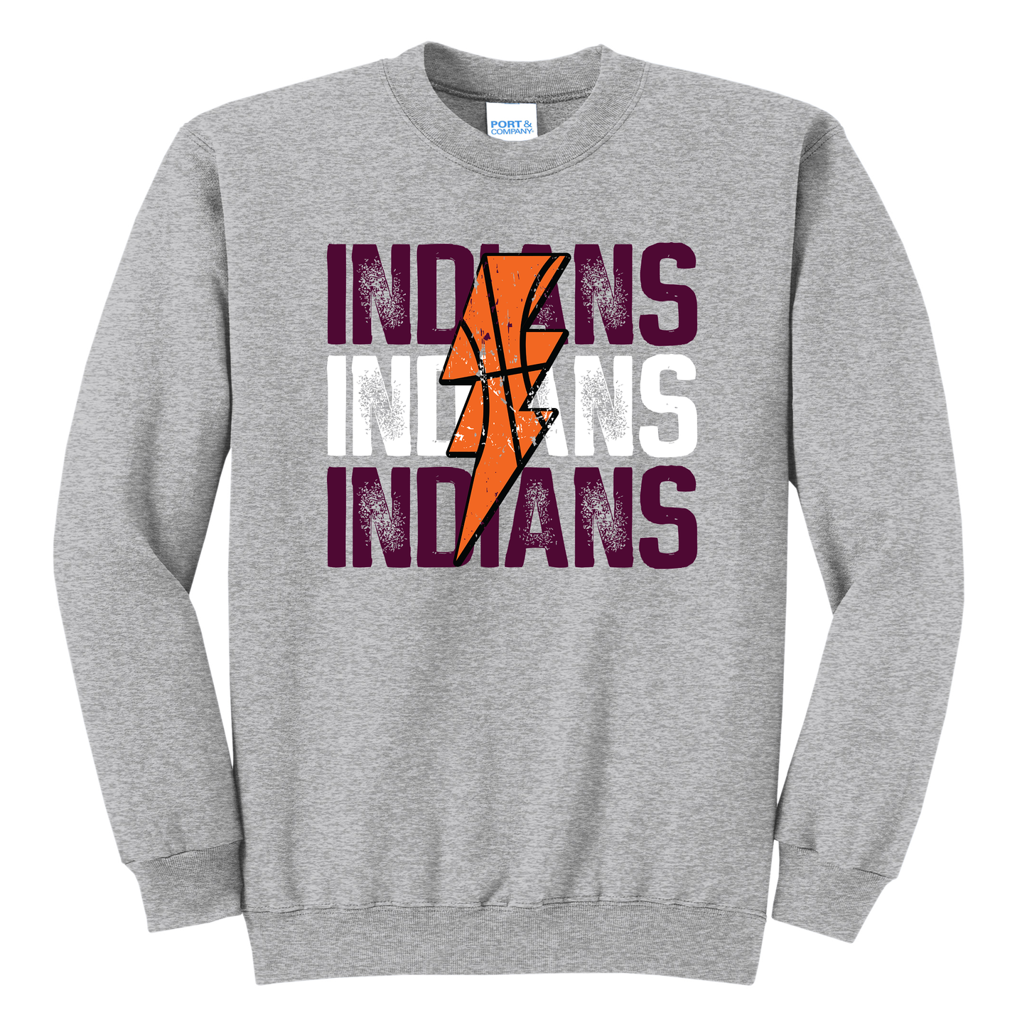 Indians Lightning Basketball Sweatshirt