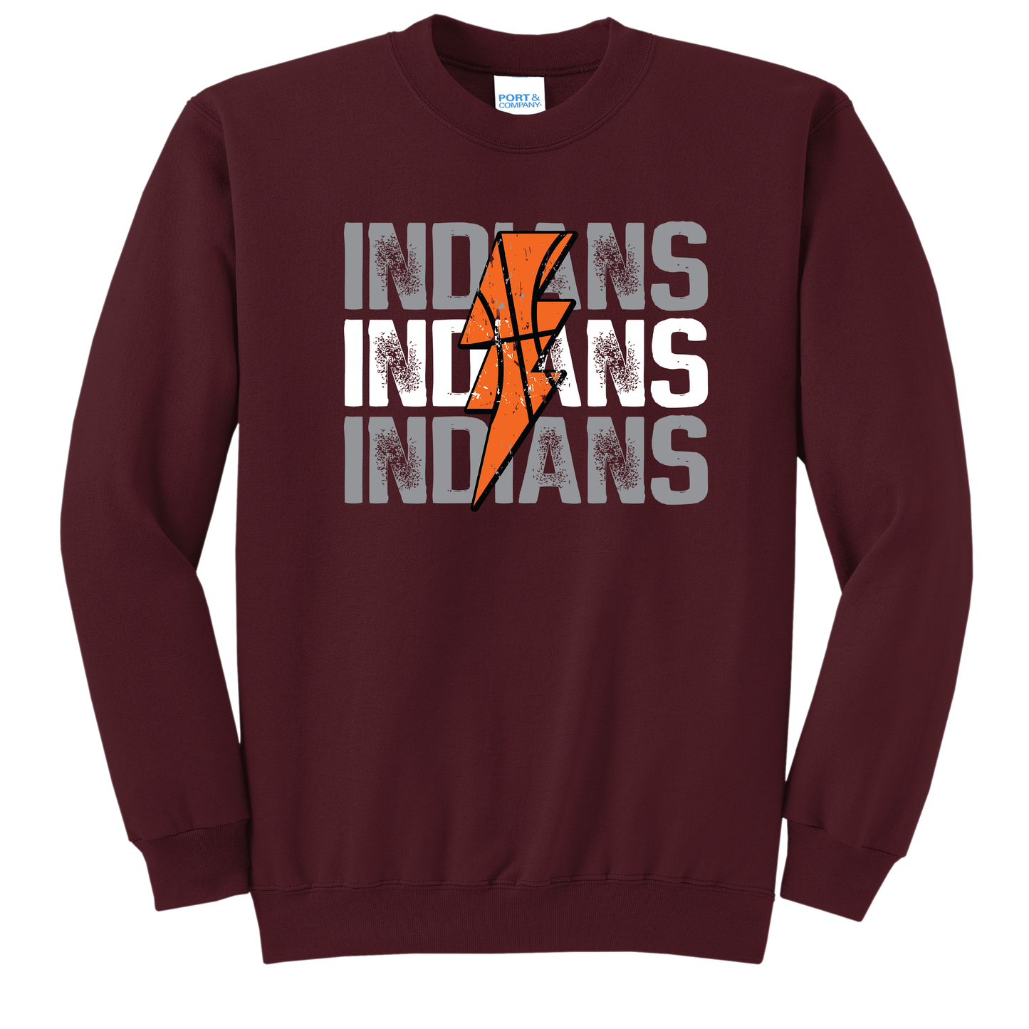Indians Lightning Basketball Sweatshirt