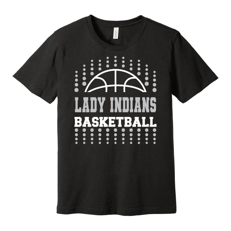 Lady Indians Basketball Dots Tee – Canal Winchester - Small