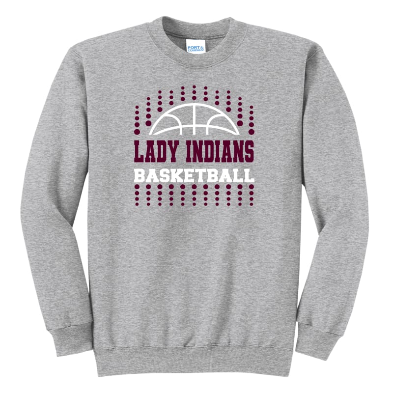 Lady Indians Basketball Dotted Sweatshirt – Canal