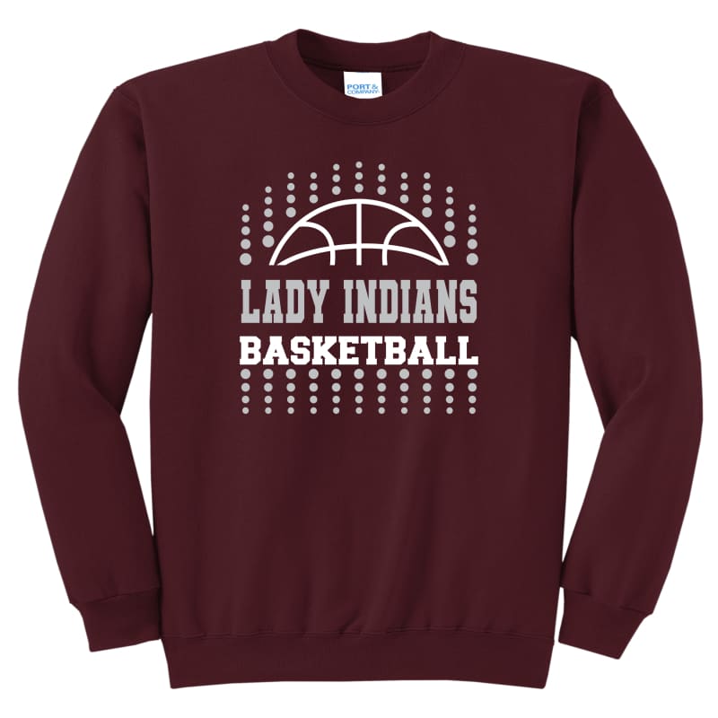 Lady Indians Basketball Dotted Sweatshirt – Canal