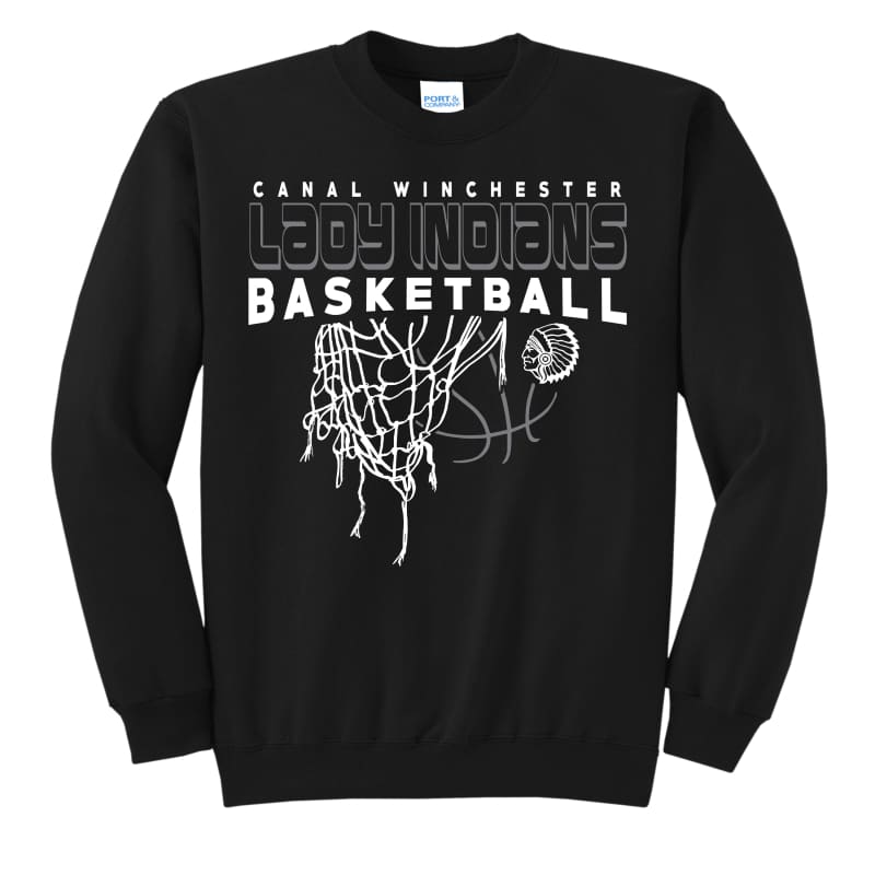 Lady Indians Net Basketball Sweatshirt – Canal Winchester