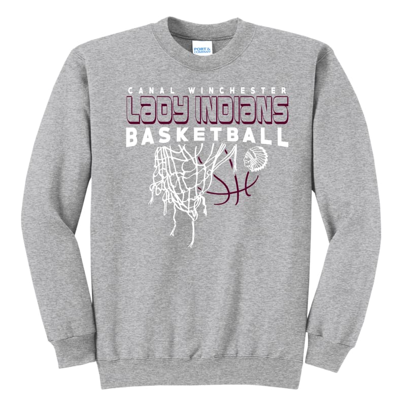 Lady Indians Net Basketball Sweatshirt – Canal Winchester
