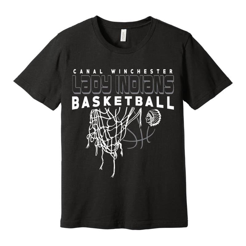 Lady Indians Net Basketball Tee – Canal Winchester Ohio
