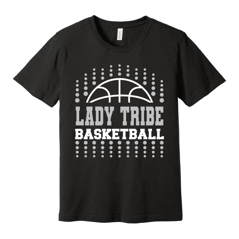 Lady Tribe Basketball Dots Tee – Canal Winchester - Small