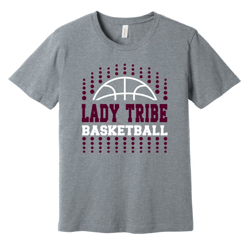 Lady Tribe Basketball Dots Tee – Canal Winchester - Small