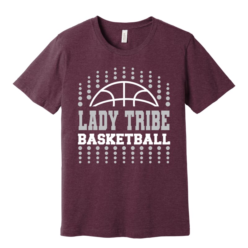 Lady Tribe Basketball Dots Tee – Canal Winchester - Small