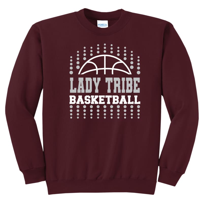 Lady Tribe Basketball Dotted Sweatshirt – Canal Winchester