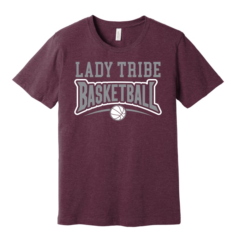 Lady Tribe Basketball Tee – Youth to Adult 3XL (Black Grey