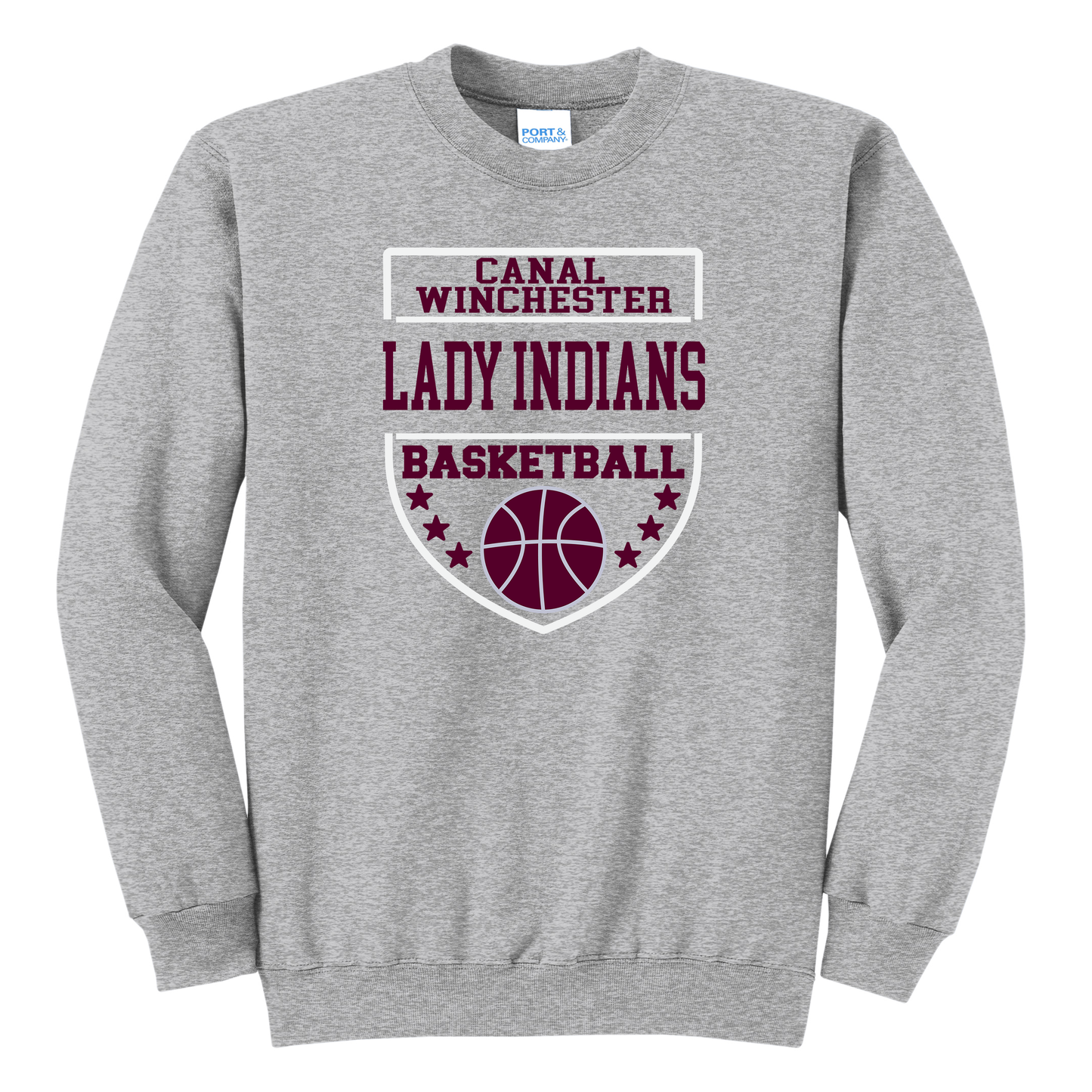 Lady Indians Stars Basketball Sweatshirt – Canal Winchester