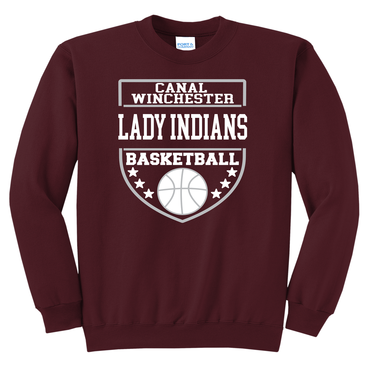 Lady Indians Stars Basketball Sweatshirt – Canal Winchester