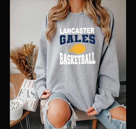 Lancaster Gales Basketball Fire Sweatshirt