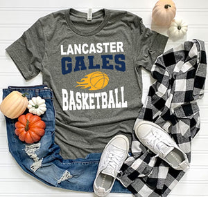 Lancaster Gales Basketball Fire Tee - Clothing