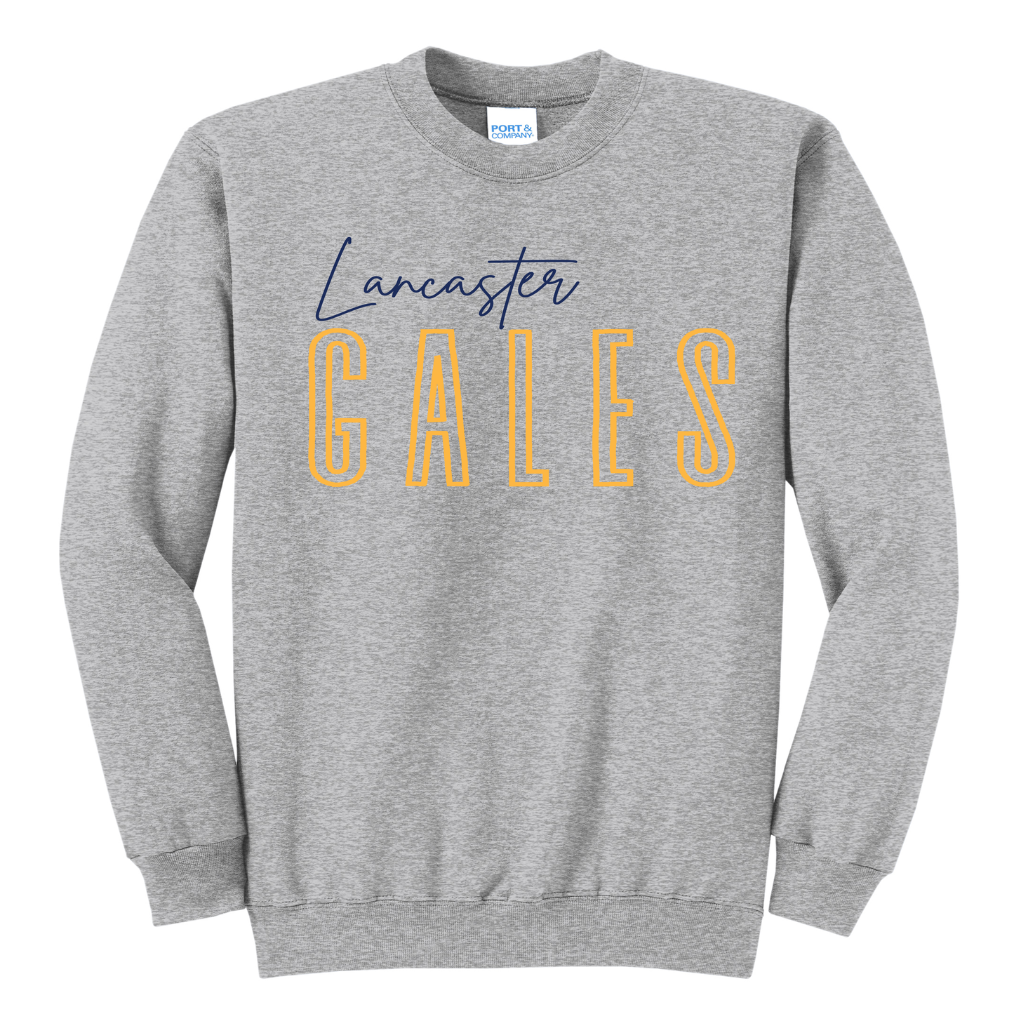 Lancaster Golden Gales Sweatshirt – Youth S to Adult 3XL | Grey • Navy • Gold