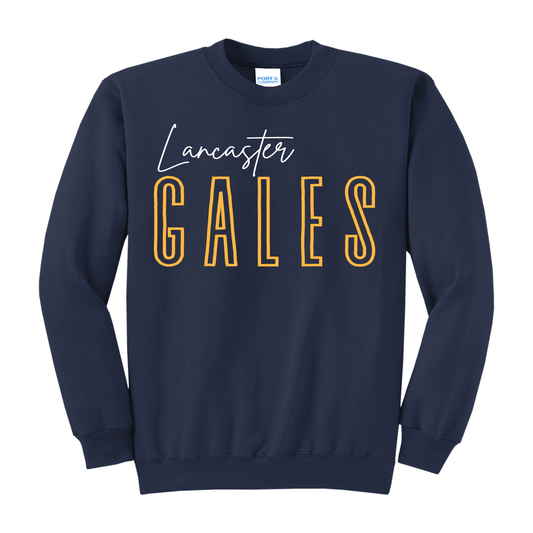 Lancaster Golden Gales Sweatshirt – Youth S to Adult 3XL | Grey • Navy • Gold