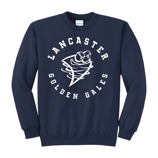 Lancaster Golden Gales Crewneck Sweatshirt – Youth S to Adult 3XL | Grey • Navy • Gold