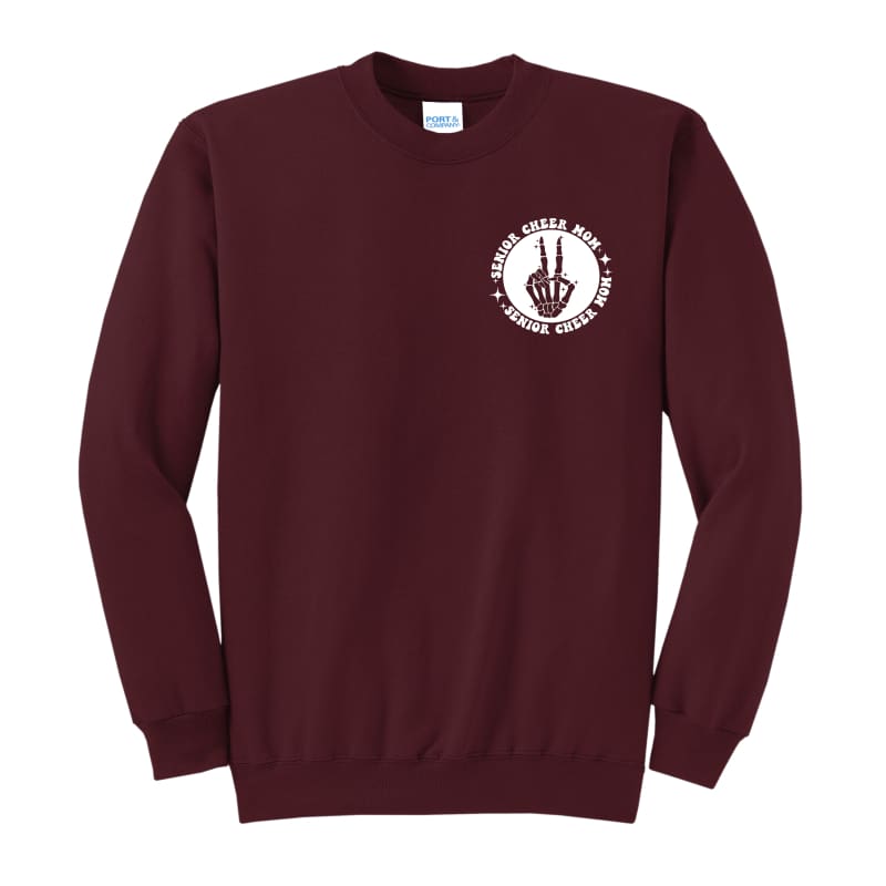 ☁️ Last Cheer Season Senior Cheer Mom Sweatshirt & Hoodie