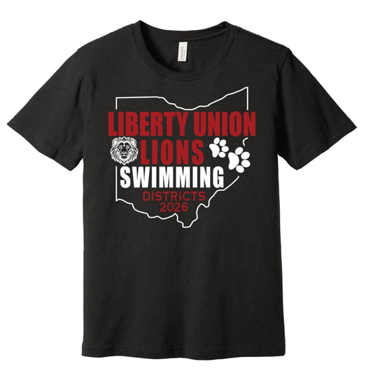 Liberty Union Swimming Districts Comfort Colors Tee