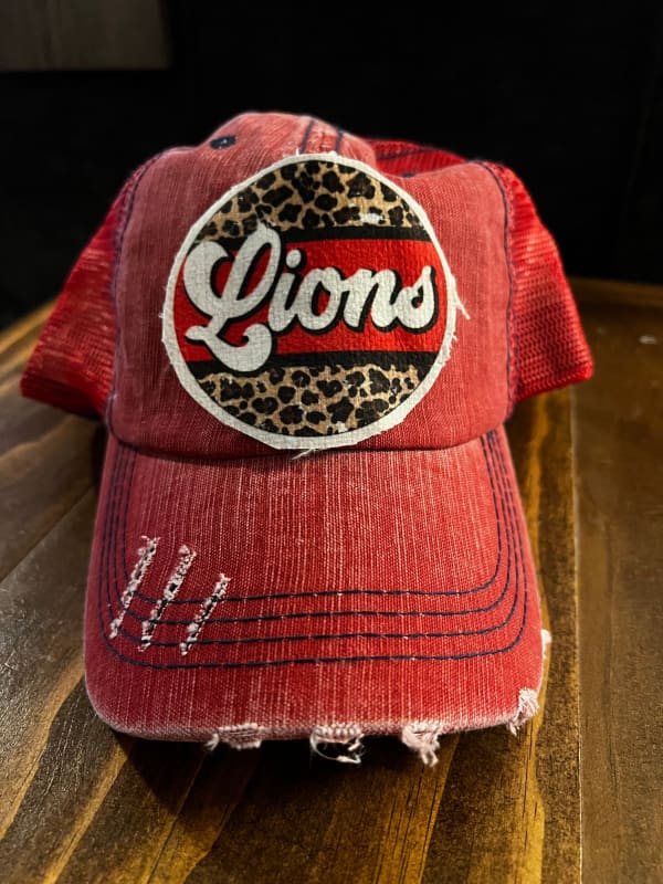 Lions Leopard Patch Trucker Hat - Trucker Hats