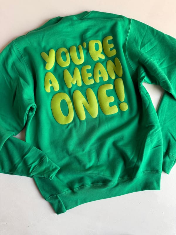 🎄 Mean One Grinch Crewneck – Festive Holiday Sweatshirt 🎁
