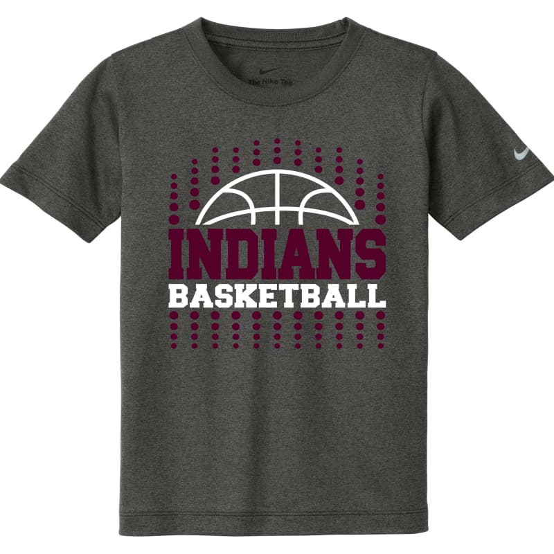 Nike Dri-FIT Indians Basketball Tee – Dot Design | Maroon