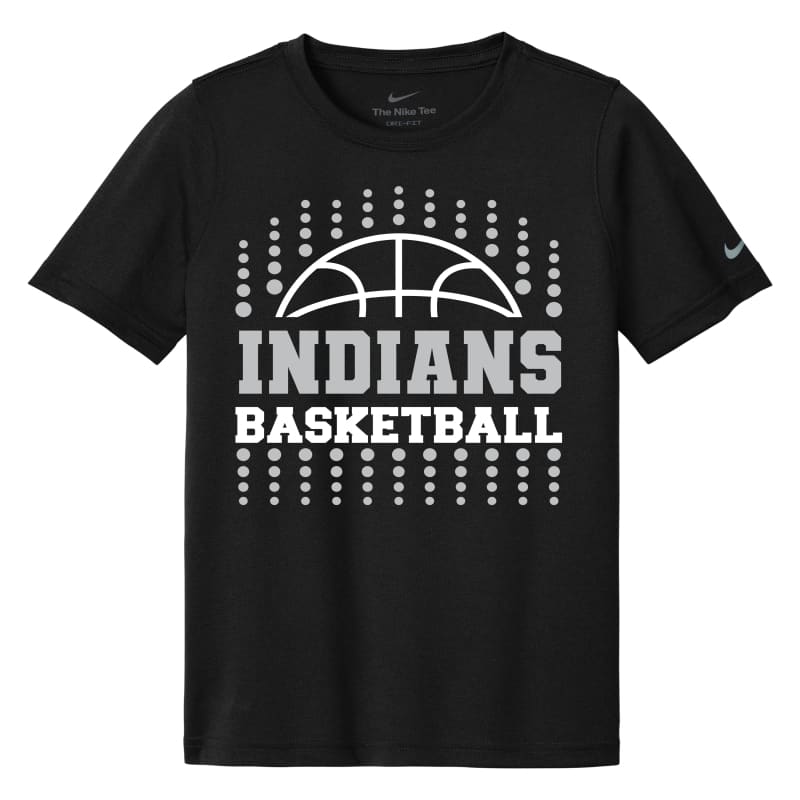 Nike Dri-FIT Indians Basketball Tee – Dot Design | Maroon