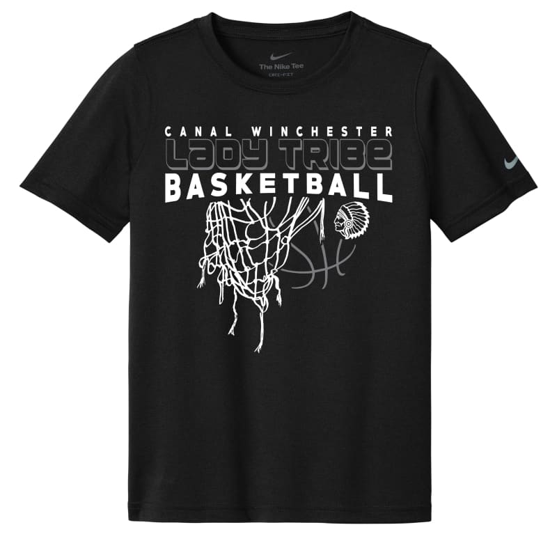 Nike Dri-FIT Lady Tribe Basketball Tee – Maroon Black Grey