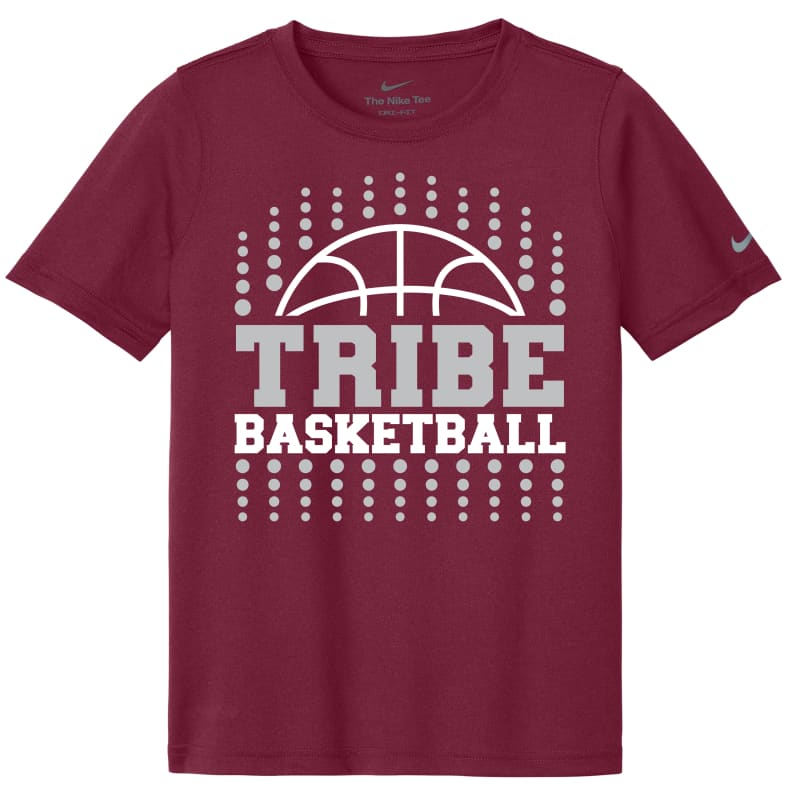 Nike Dri-FIT Tribe Basketball Tee – Dot Graphic | Maroon