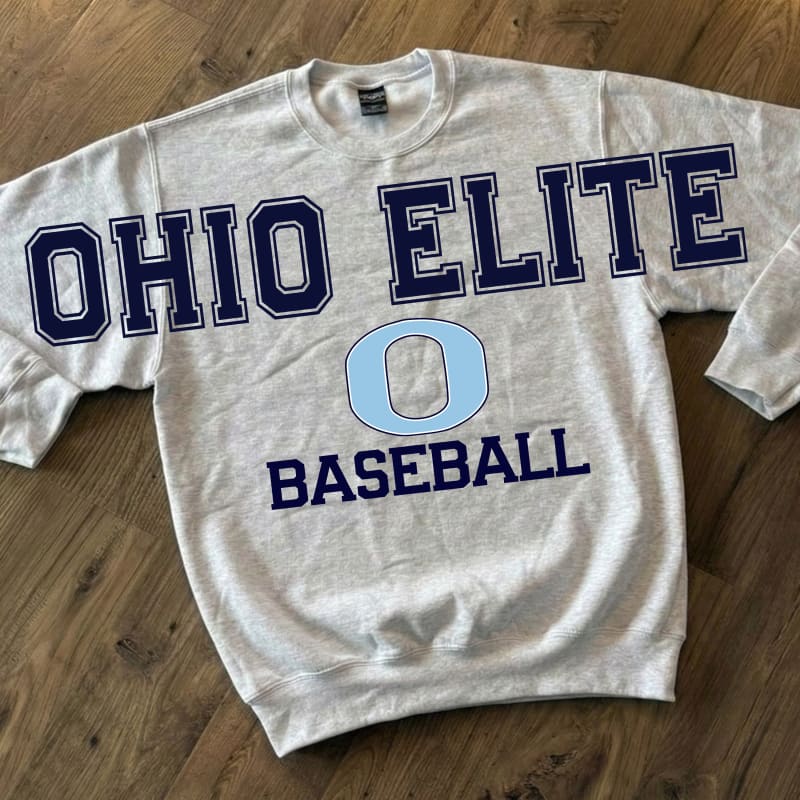 Ohio Elite Baseball Crewneck Sweatshirt – Ash Team Fan